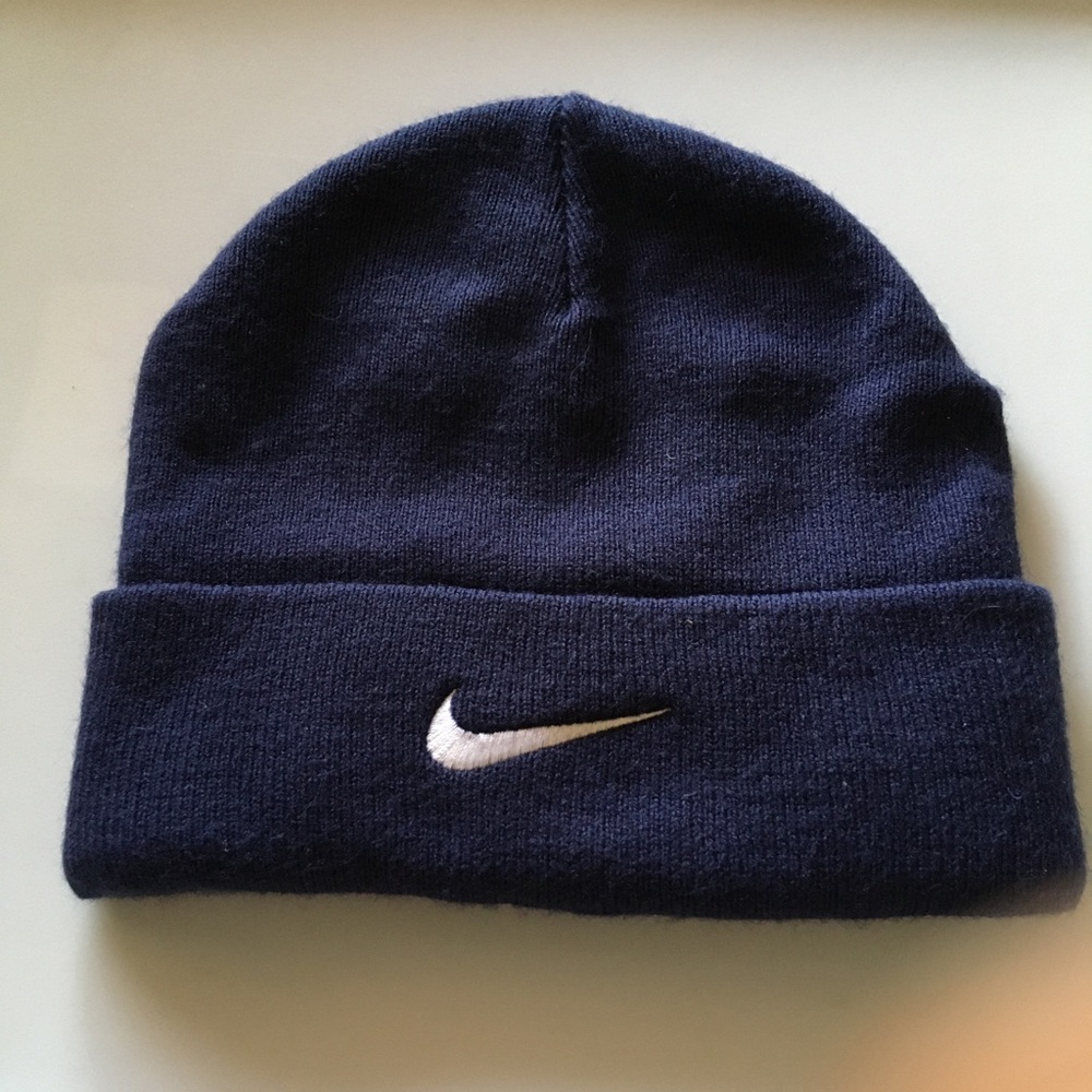 Nike Navy Blue Child Beanie Athleisure Sport Just Do It